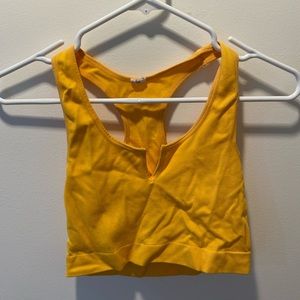 Yellow Crop Top